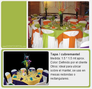 Alquilar Tapa cuadrada cubremantel - manteleria para fiestas y eventos en Bogotá - ver precios y fotos de alquileres económico para fiestas y eventos